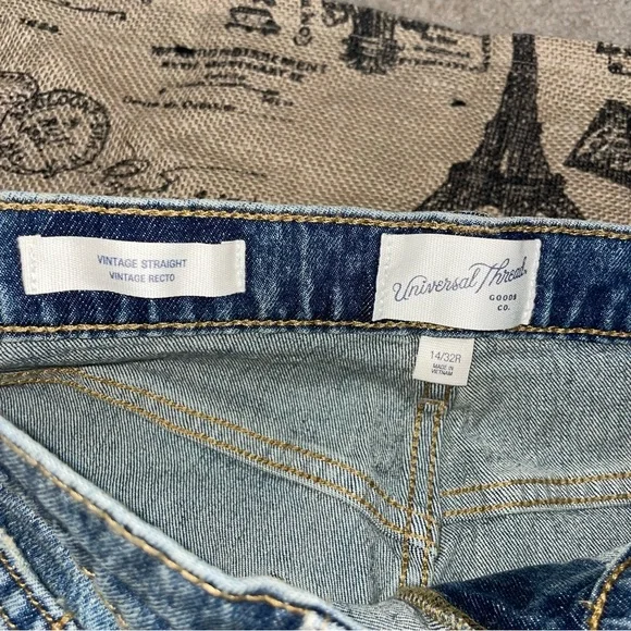 Universal Thread  Straight High-Rise Medium Tint Denim Ankle Jean - Picture 9 of 15